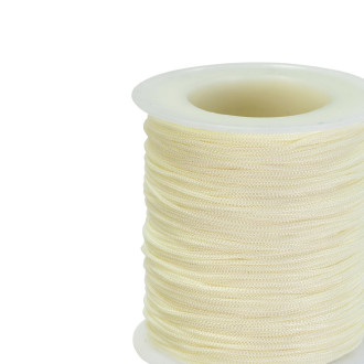 Sznurek poliestrowy 1 mm kremowy 1 metr