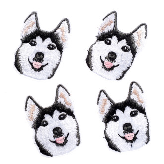 Łatka materiałowa Husky pies 1 szt