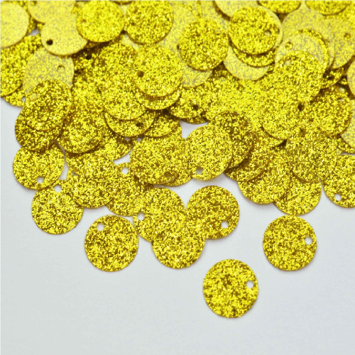 Cekiny okrągłe 10 mm w kolorze złotym op.5 gr