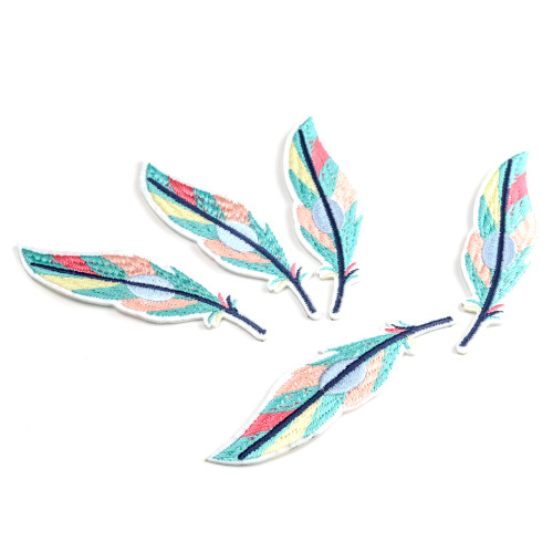 Fabric patch Feather 1 pc.