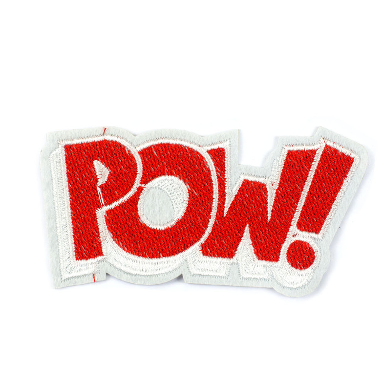 POW red fabric patch 1 pc.