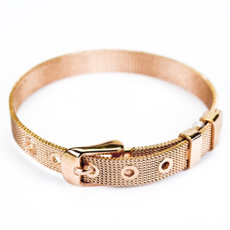 Bransoletka slajder metalowa 220x8 mm w kolorze złotym 1 szt