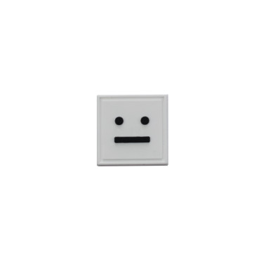 Rubber silicone patch Face white 1 pc.