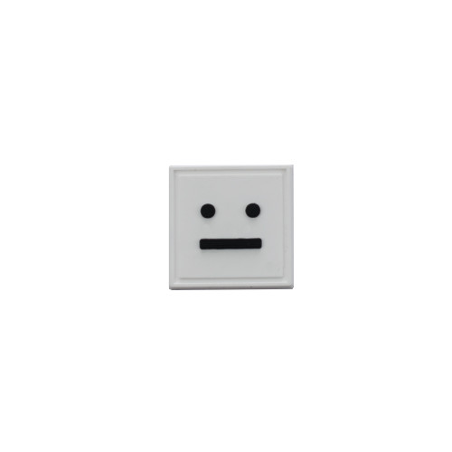 Rubber silicone patch Face white 1 pc.