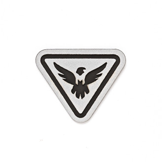 Reflective triangular patch Eagle gray 1 pc.