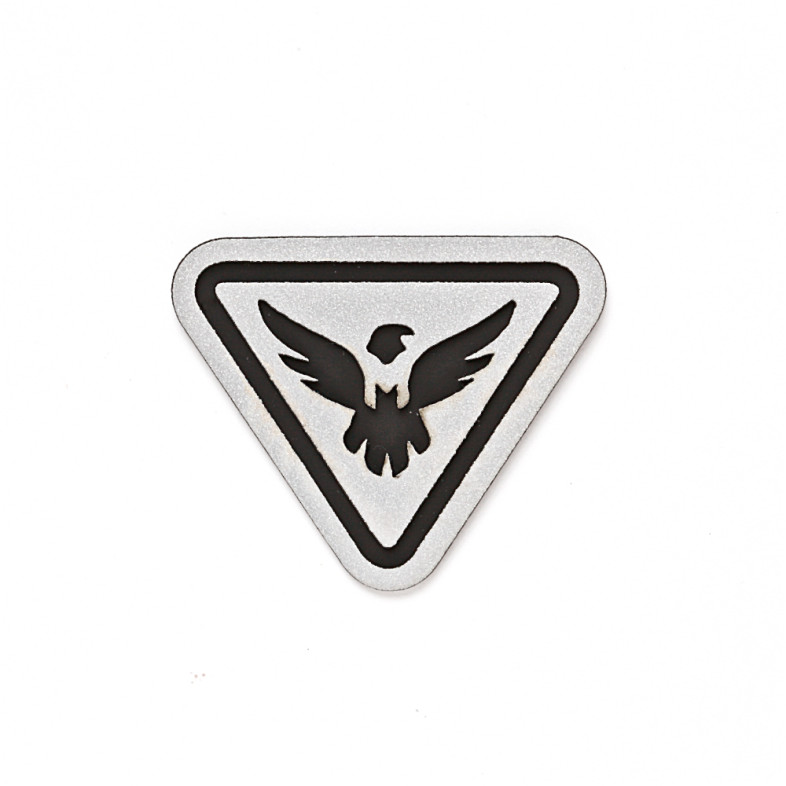 Reflective triangular patch Eagle gray 1 pc.
