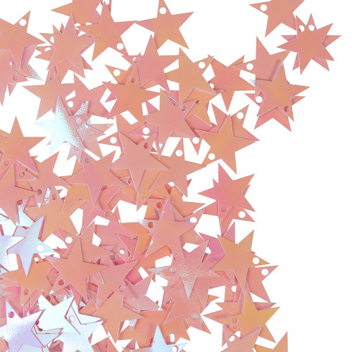 Star sequins 16 mm pink pack of 5 g