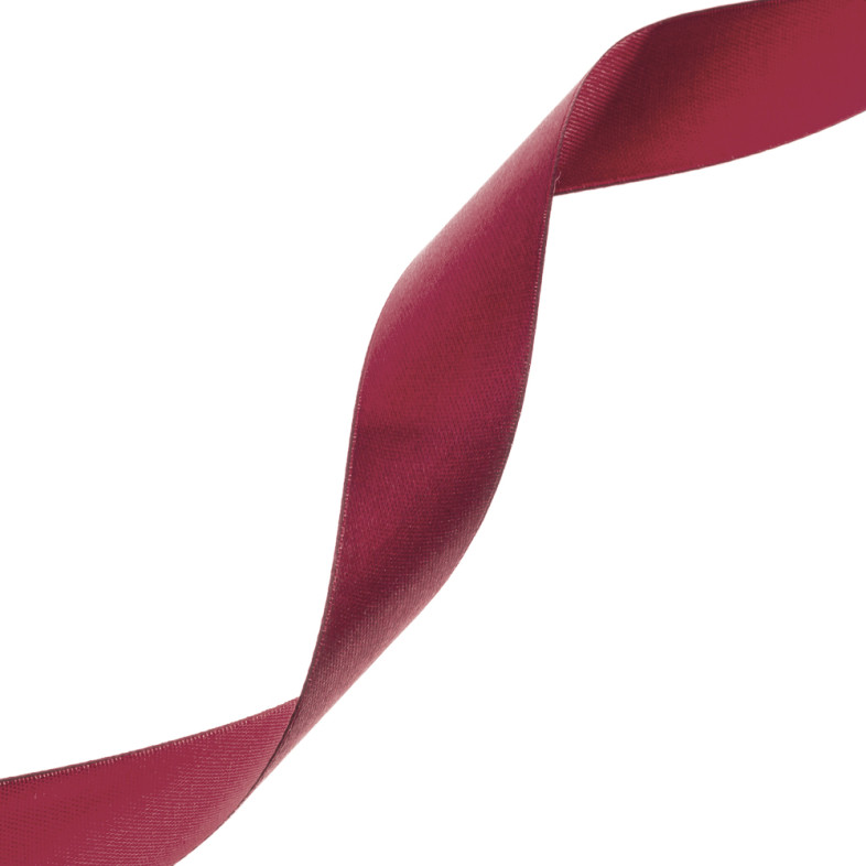 Satin ribbon 25 mm burgundy 1 meter