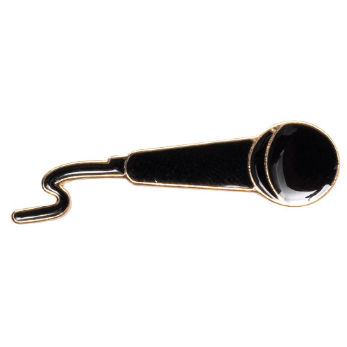 Metal pin badge Microphone 1 pc.