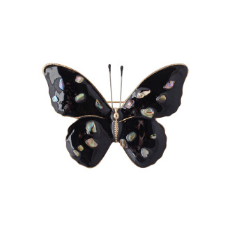 Butterfly brooch black 1 pc