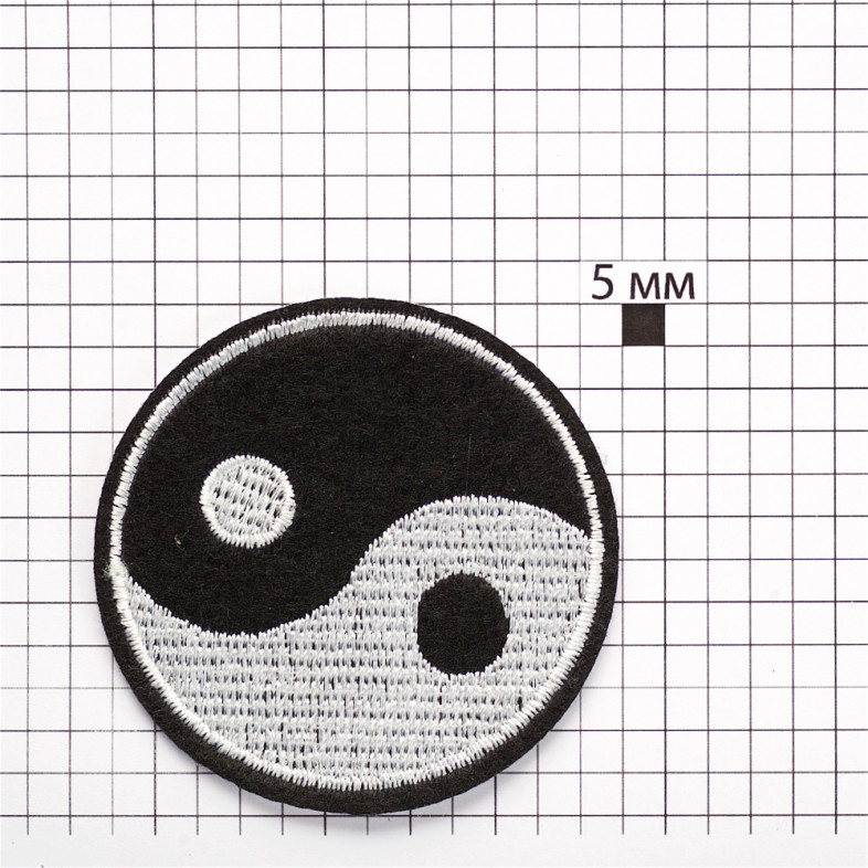Yin-Yang fabric patch 1 pc.