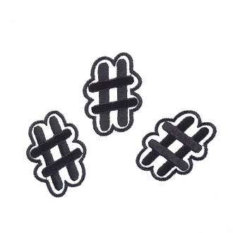 Łatka materiałowa Hashtag 1 szt