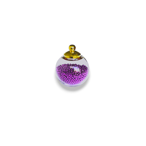 Glass bulb pendant 20×16 mm purple 1 pc