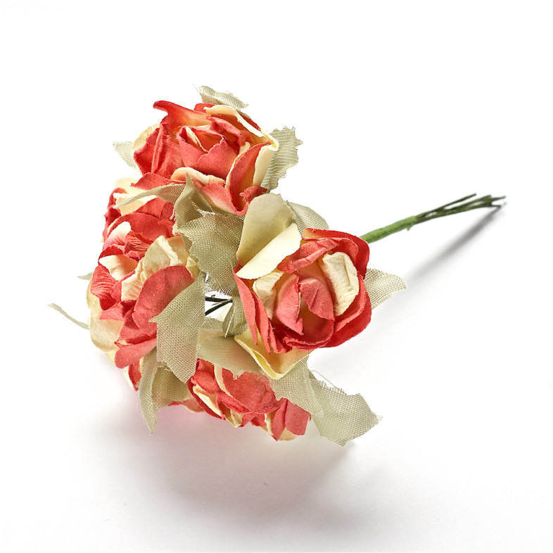 Artificial flower Rose orange 1 pc
