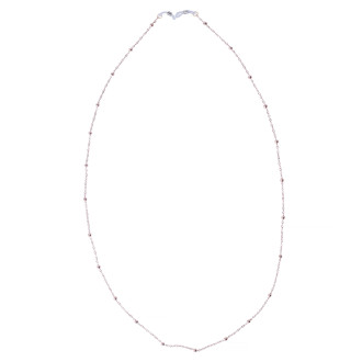 Łańcuszek do okularów z piłkami 80 cm w kolorze złotym 1 szt