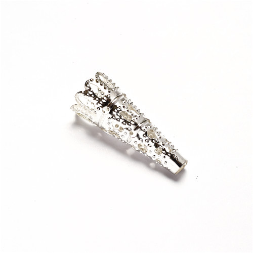Openwork conical tip 9×22 mm silver 1 pc.