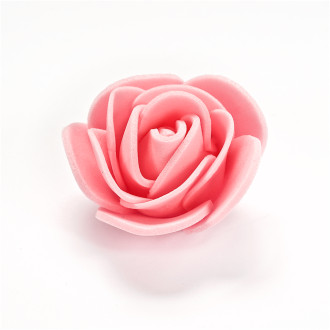 Artificial flower Rose 25-30 mm pink 1 pc
