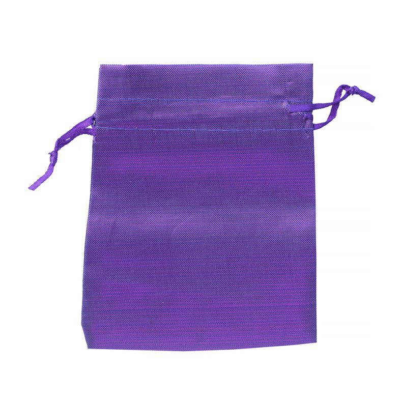Polyester bag 12×10 cm purple 1 pc