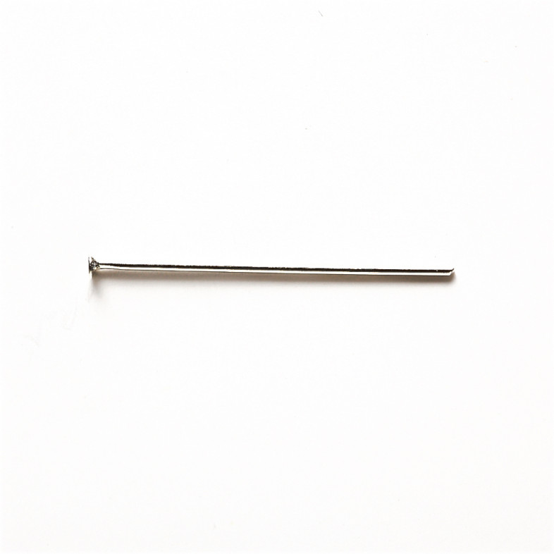 Jubilerskie sztyfty 30 mm w kolorze srebrnym op.10 gr