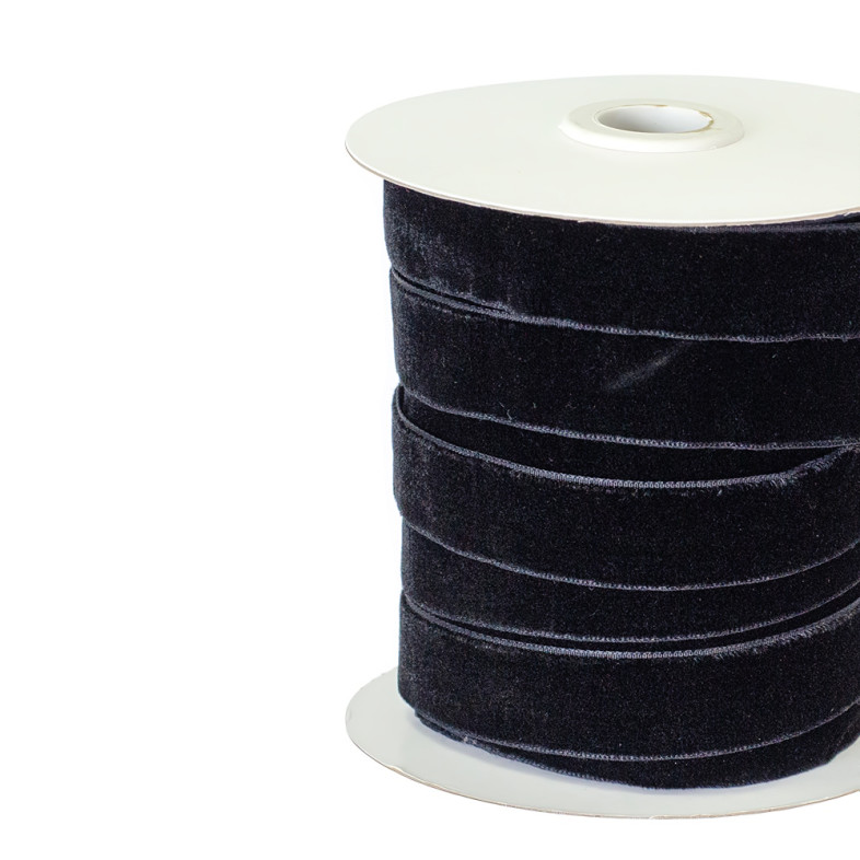 Velvet ribbon 20 mm black 1 meter