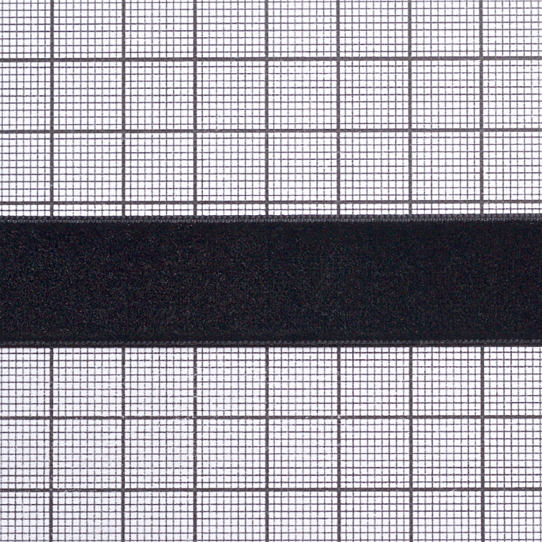 Velvet ribbon 20 mm black 1 meter