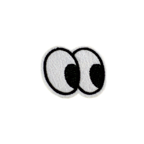 Fabric patch Eyes white 1 pc.
