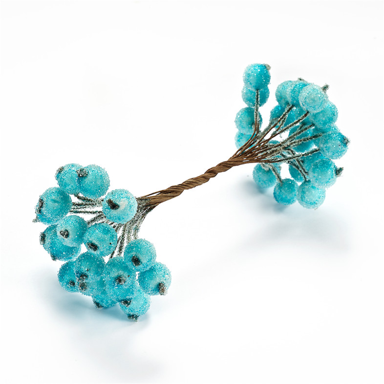 Decorative element 12 mm Berry in sugar blue 1 pc.