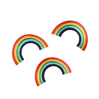 Fabric patch Rainbow 1 pc.
