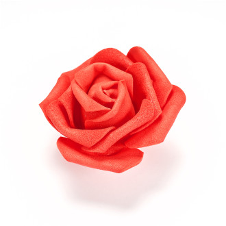 Artificial flower Rose 65 mm red 1 pc