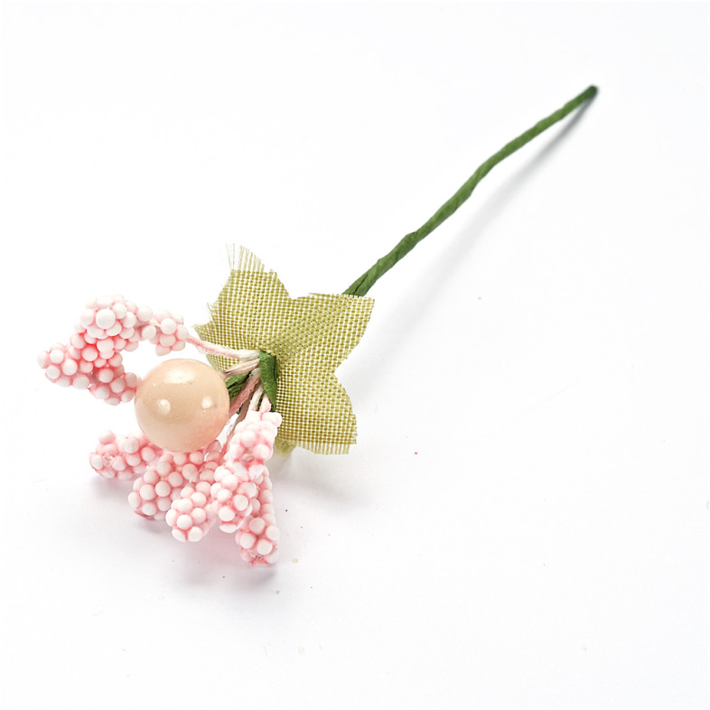 Decorative element Stamen 90 mm pink 1 pc.
