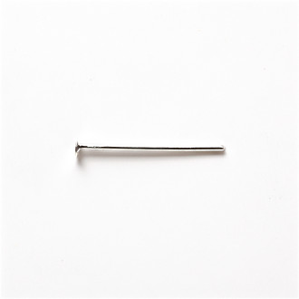 Jubilerskie sztyfty 20 mm w kolorze srebrnym op.10 gr