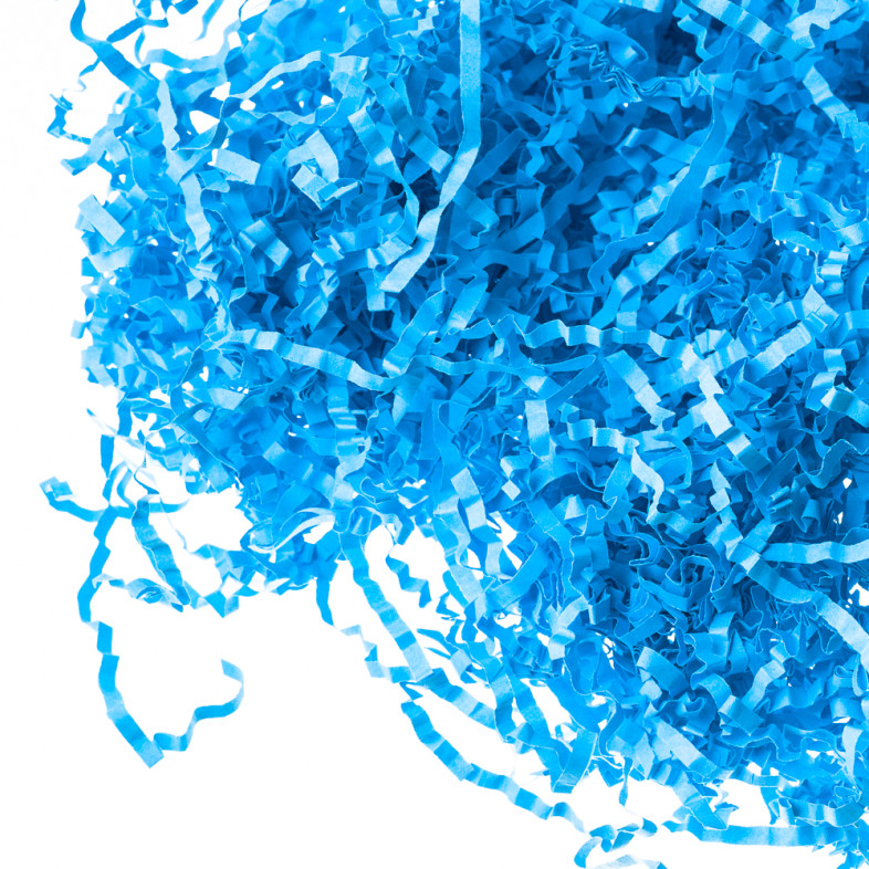 Blue corrugated paper filler, pack of 20 g