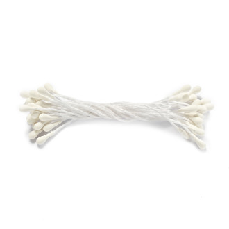 Stamens 65 mm white, pack of 20 pcs.