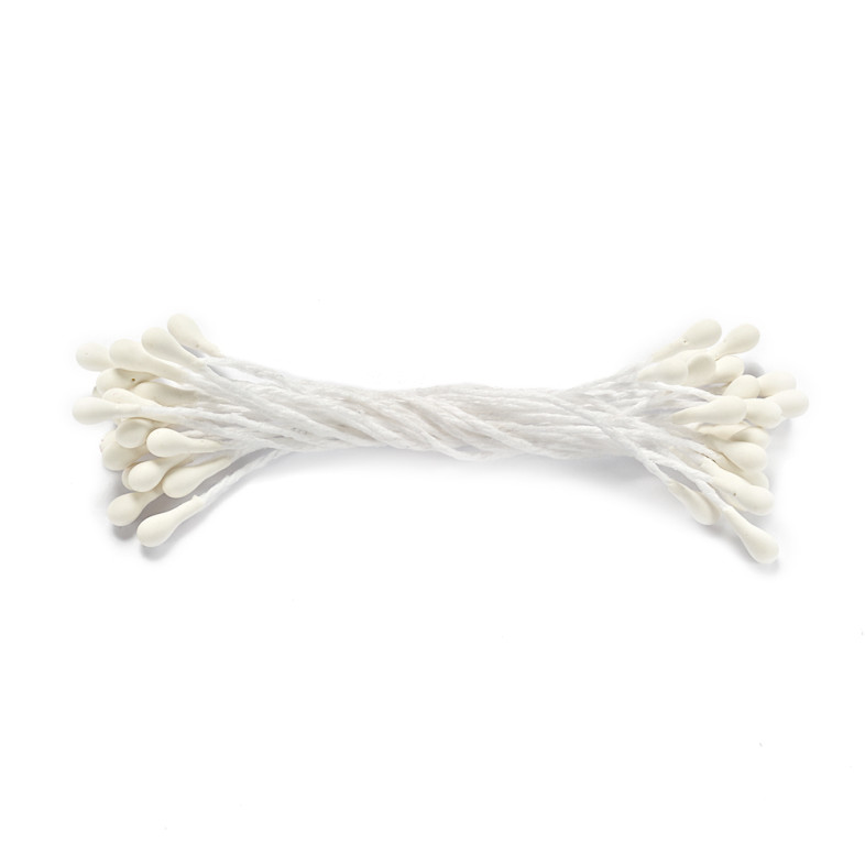 Stamens 65 mm white, pack of 20 pcs.