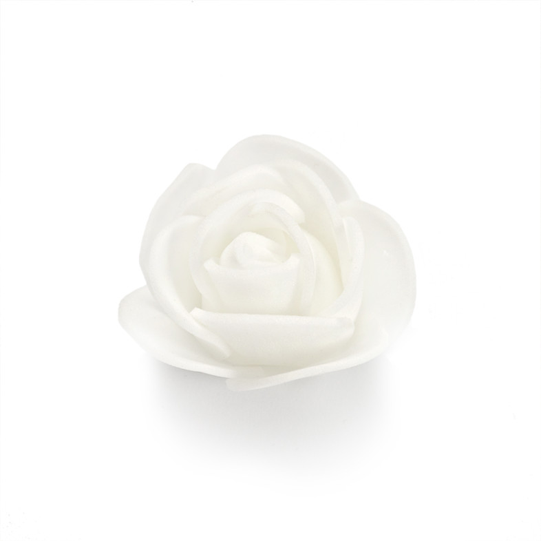 Artificial flower Rose 75 mm cream 1 pc