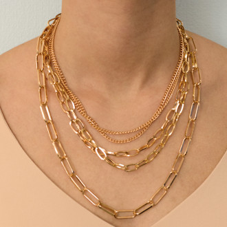 Triple gold chain 1 pc.