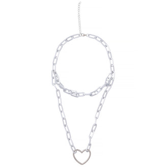 Chain with pendant Heart 45 cm cupronickel 1 pc