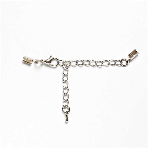 90 mm carabiner with thread clips and cupronickel chain 1 pc.