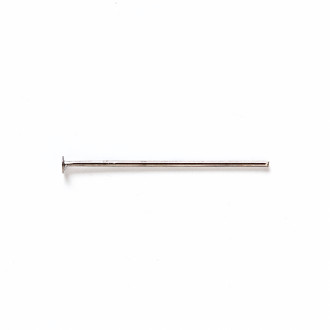 Jubilerskie sztyfty 20 mm w kolorze stalowym ciemny op.10 gr