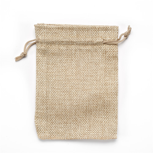Decorative organza bag 13×9.5 cm brown 1 pc