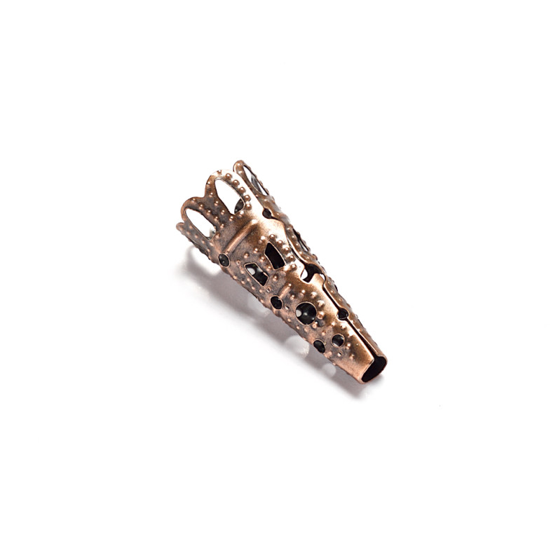 Openwork conical tip 9×22 mm copper 1 pc.