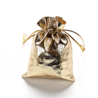 Bag 12×9 cm gold 1 pc