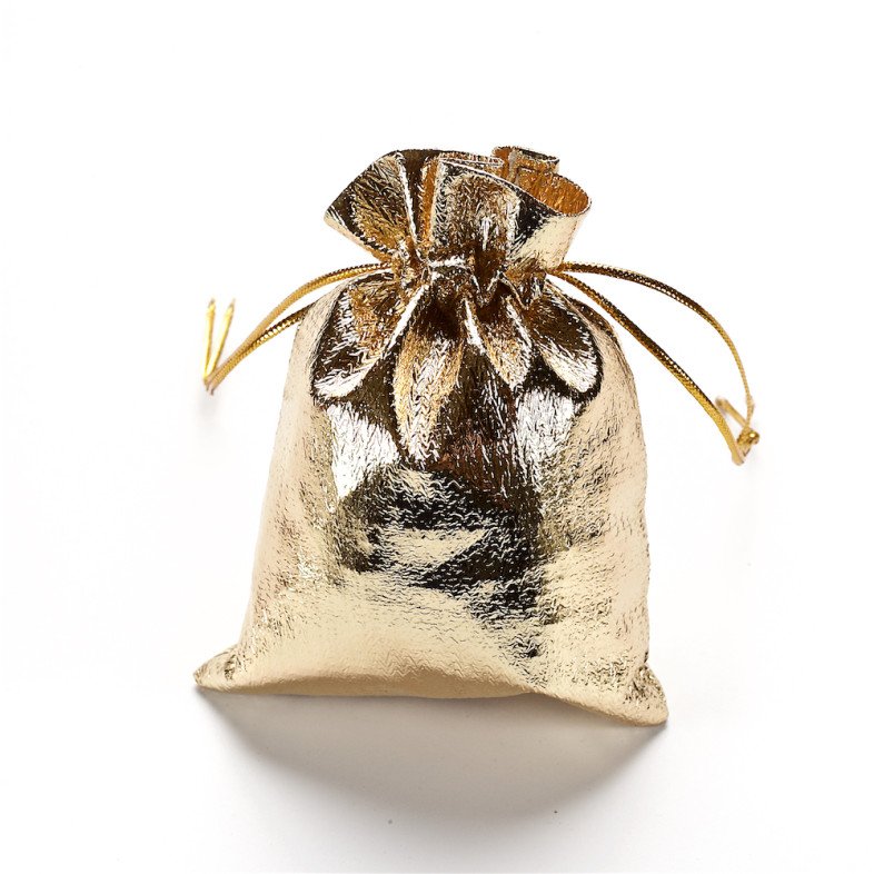 Bag 12×9 cm gold 1 pc