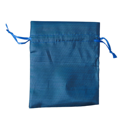 Polyester bag 12×10 cm blue 1 pc