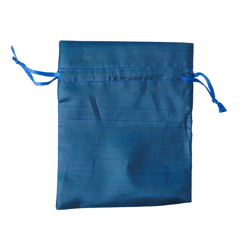 Polyester bag 12×10 cm blue 1 pc