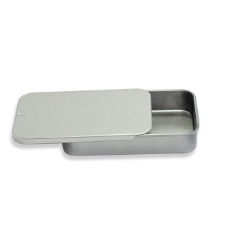 Pudełko metalowe 80x50x15 mm w kolorze srebrnym 1 szt