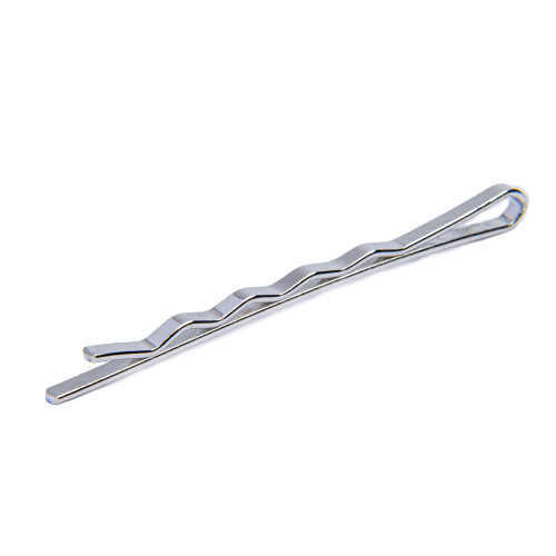Invisible hair clips 50 mm silver pack of 10 pcs