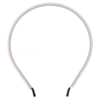 Cream pearl hoop 1 pc