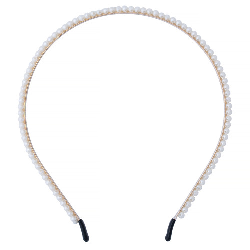 Cream pearl hoop 1 pc
