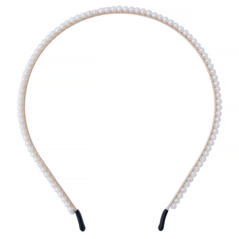 Cream pearl hoop 1 pc